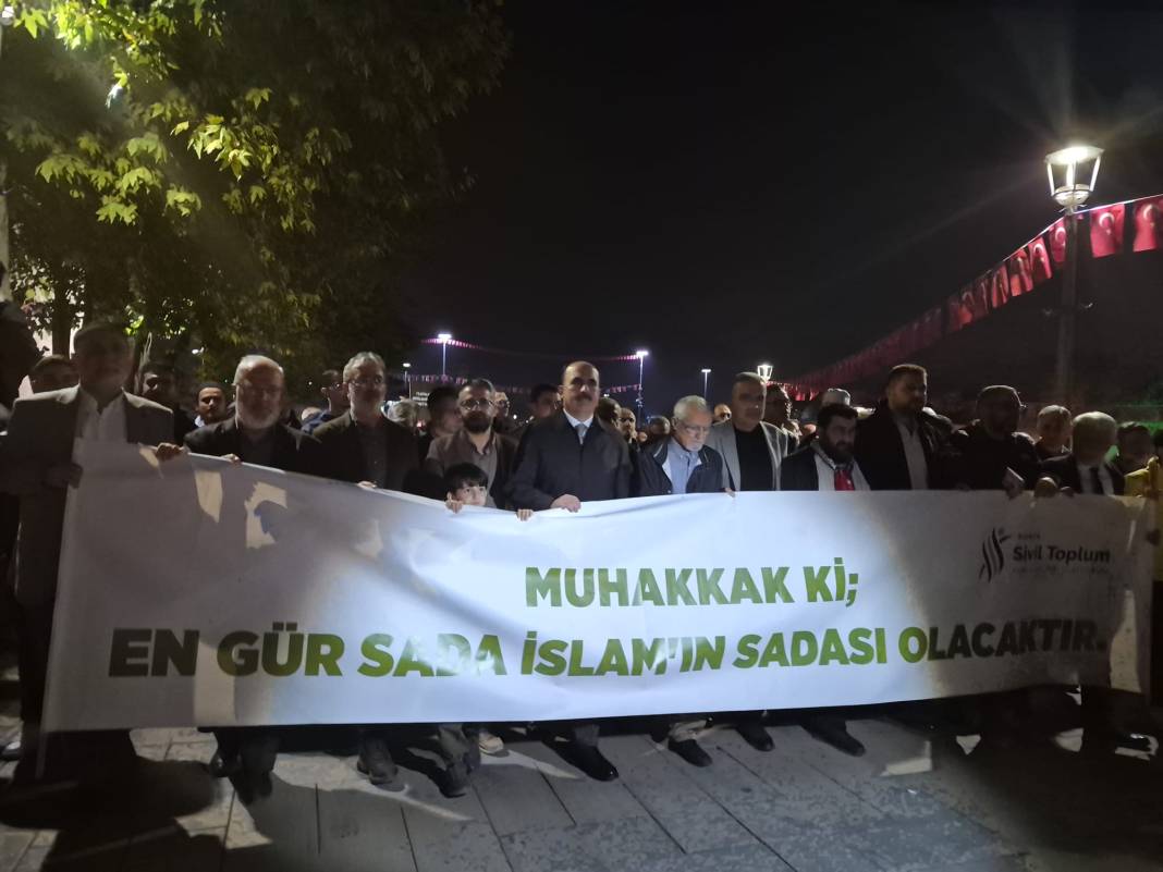 Konya’da Gazze için tarihi buluşma! Binlerce kişi tek yürek oldu 7